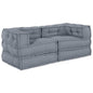 Unidad de Sofá Modular 2 pcs Amarillo 140 x 70 x 36 cm Tela