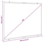 Pantalla de proyección colgante de pared 100 pulgadas 4:3
