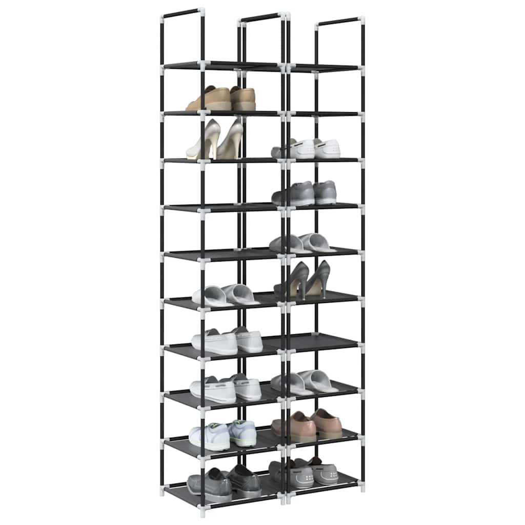 Zapatero gris 60,5x30x97 cm tejido no tejido