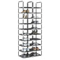 Shoe rack grey 60.5x30x97 cm non-woven