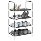Zapatero 10 niveles gris 54x28x158 cm tejido no tejido