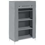 Zapatero gris 60,5x30x97 cm tejido no tejido