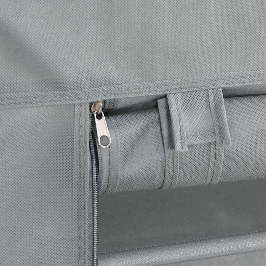 Zapatero gris 60,5x30x97 cm tejido no tejido