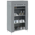 Zapatero gris 60,5x30x97 cm tejido no tejido
