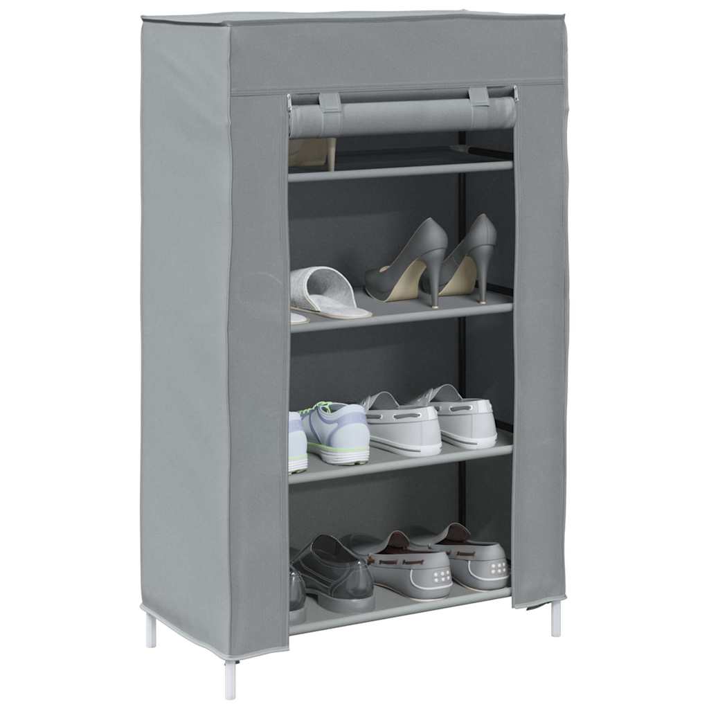 Zapatero gris 60,5x30x97 cm tejido no tejido