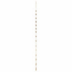 Árbol de Navidad colgante con estrella en la punta, 100 x 210 cm, rama natural