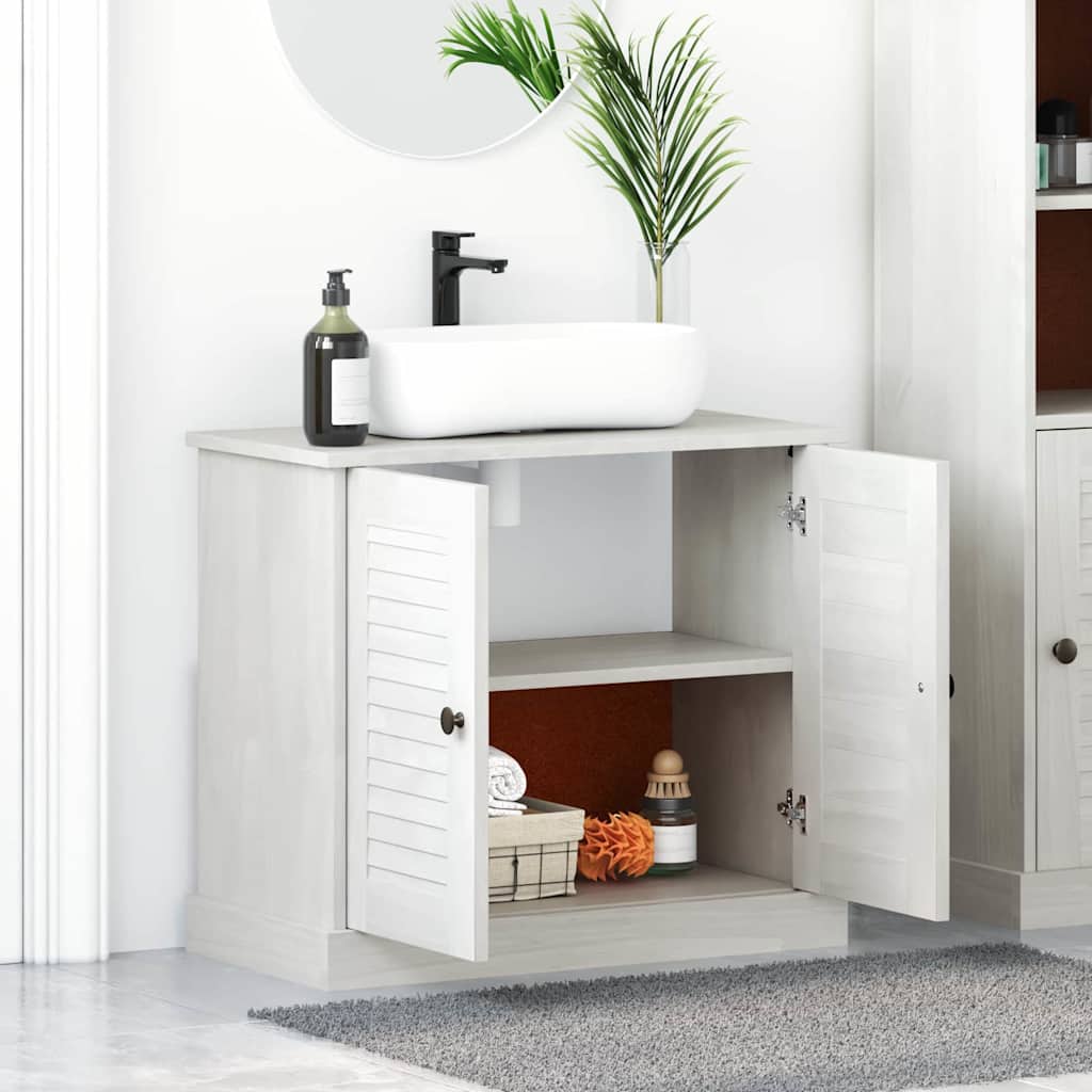 Mueble de lavabo con estante VIGO y Antiguo 68 x 34 x 59 cm