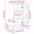 Mueble de Cuarto de Baño con estante VIGO Marrón y Marrón Miel