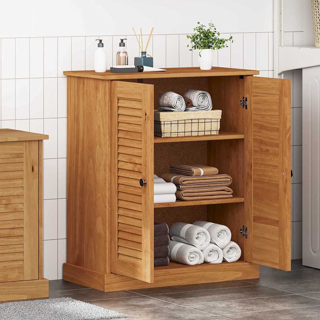 Mueble de Cuarto de Baño con estante VIGO Marrón y Marrón Miel