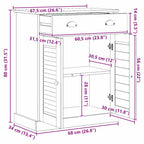 Mueble de Cuarto de Baño VIGO y Antiguo 68 x 34 x 80 cm