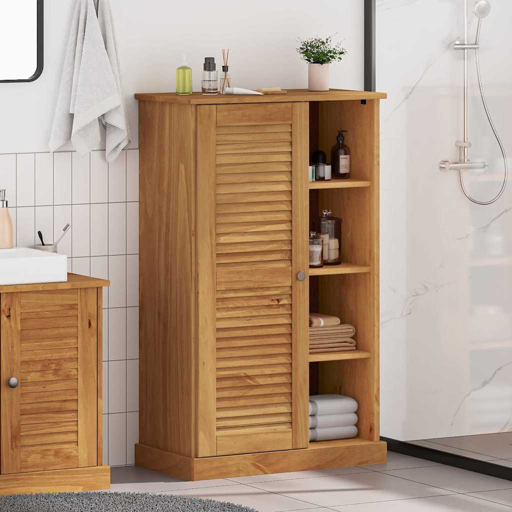 VIGO Bathroom Cabinet with Shelf Brown and Honey Brown