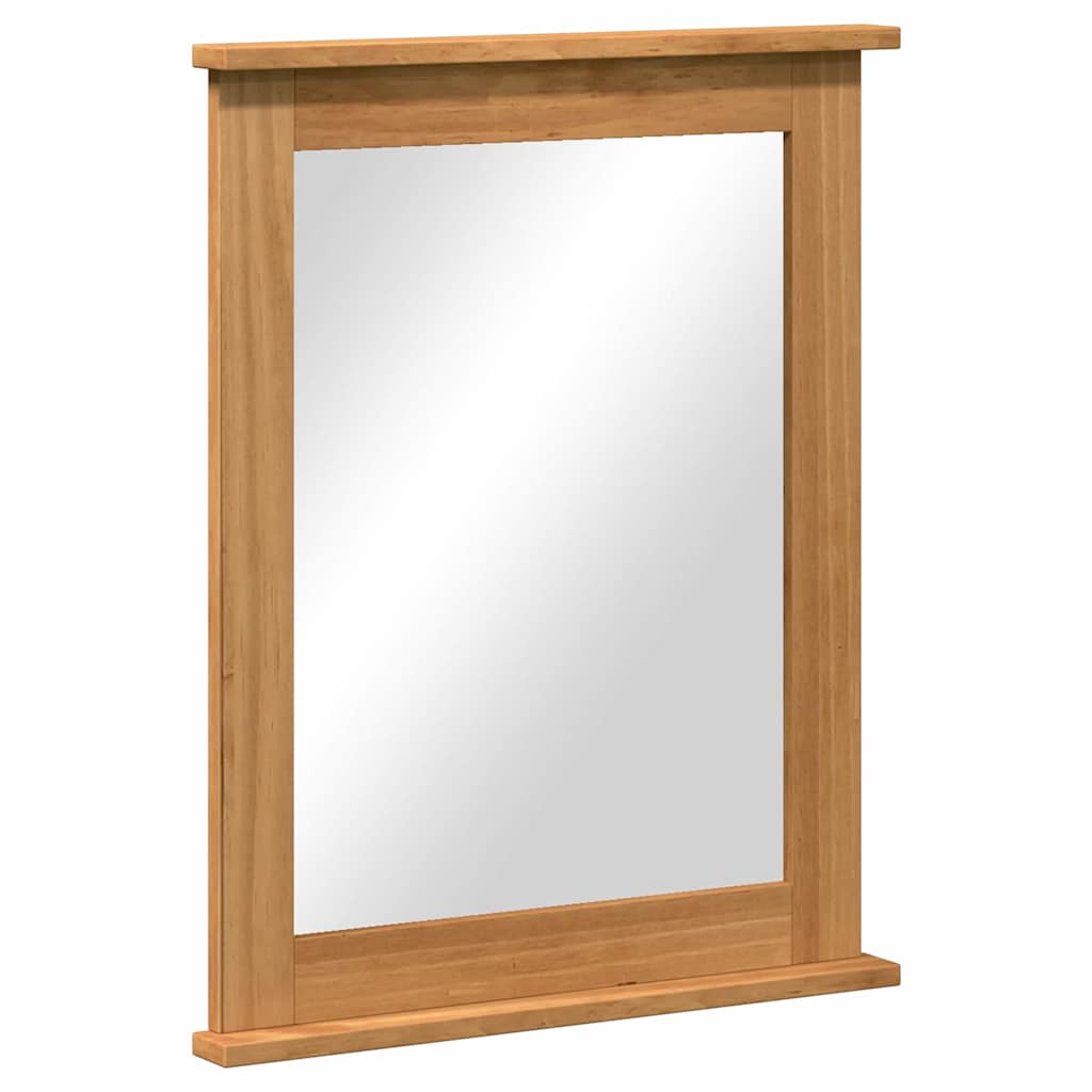 Espejo VIGO Marrón miel 55,5 x 5 x 70 cm Madera maciza de pino