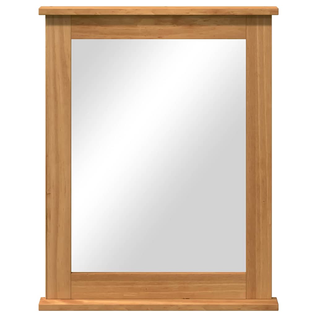 Espejo VIGO Marrón miel 55,5 x 5 x 70 cm Madera maciza de pino