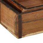 Bandeja 2 pcs Marrón 29 x 31 x 10 cm Madera sólida recuperada