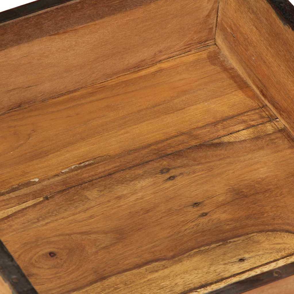 Bandeja 2 pcs Marrón 29 x 31 x 10 cm Madera sólida recuperada