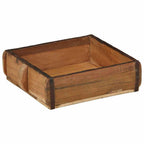 Bandeja 2 pcs Marrón 29 x 31 x 10 cm Madera sólida recuperada