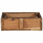 Bandeja 2 pcs Marrón 29 x 31 x 10 cm Madera sólida recuperada