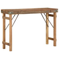 Mesa Auxiliar Marrón 110 x 35 x 76 cm Madera sólida recuperada