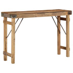 Mesa Auxiliar Marrón 110 x 35 x 76 cm Madera sólida recuperada