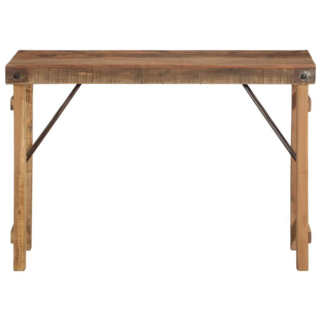 Mesa Auxiliar Marrón 110 x 35 x 76 cm Madera sólida recuperada