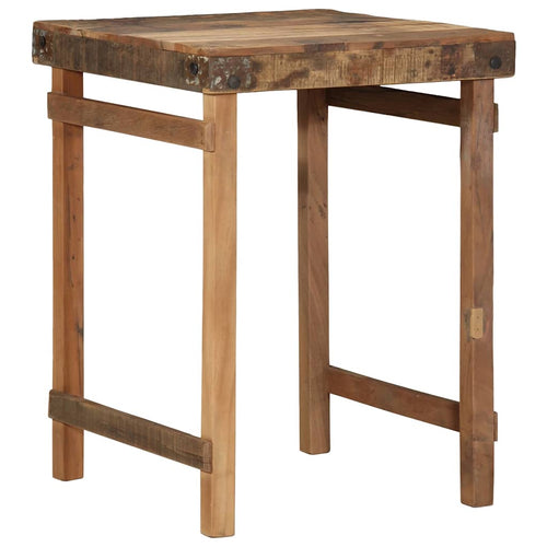 Dining Table Brown 60 x 55 x 76 cm recycled solid wood