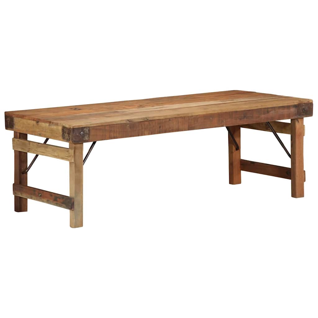 Mesa de Café Marrón 110 x 55 x 40 cm Madera sólida recuperada