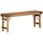Natural Bench 110 x 35 x 46 cm Reclaimed Old Wood