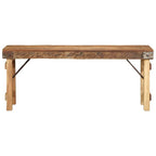 Banco Natural 110 x 35 x 46 cm Madera Vieja Recuperada