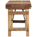 Banco Natural 110 x 35 x 46 cm Madera Vieja Recuperada