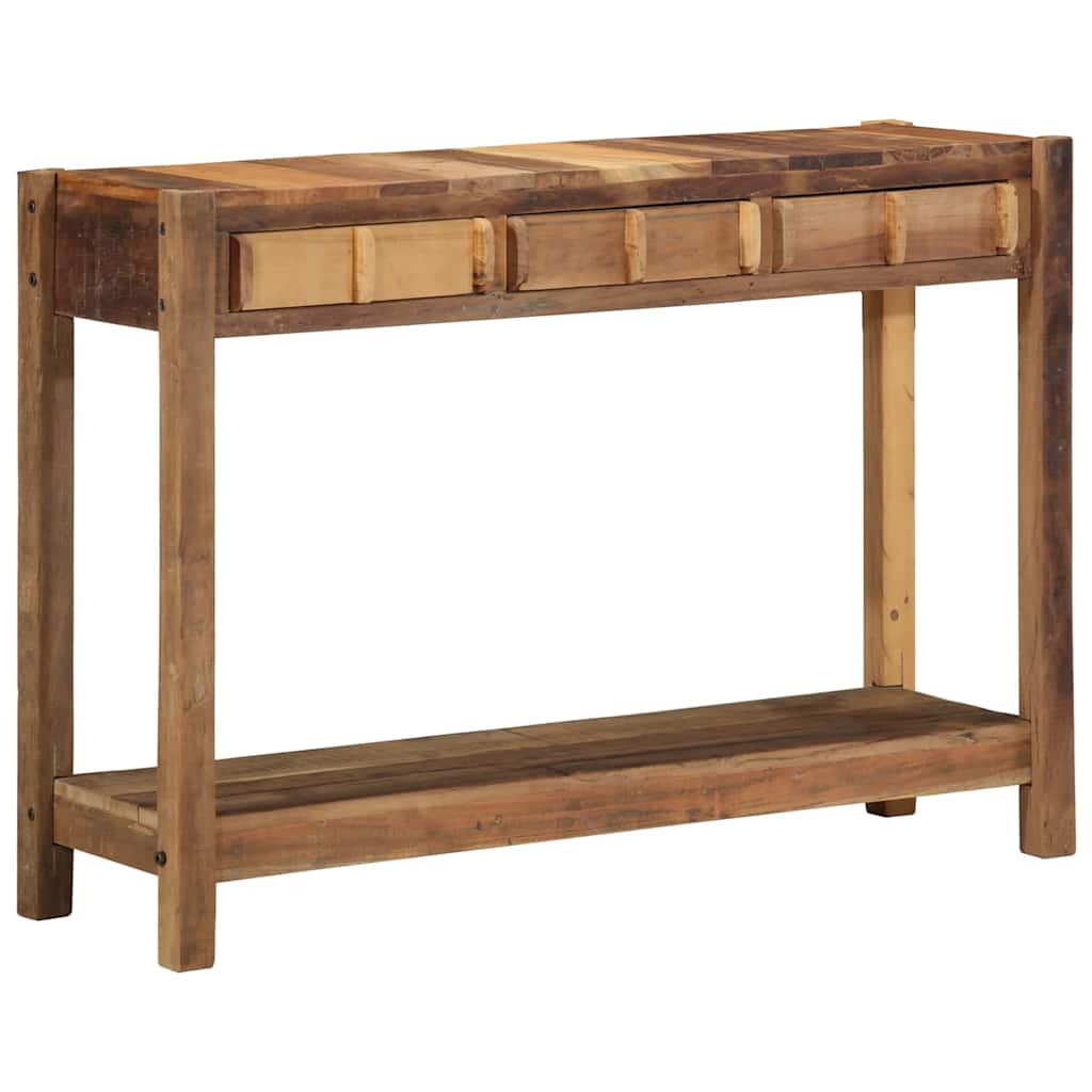 Mesa Consola Marrón 107 x 33 x 76 cm Madera sólida recuperada