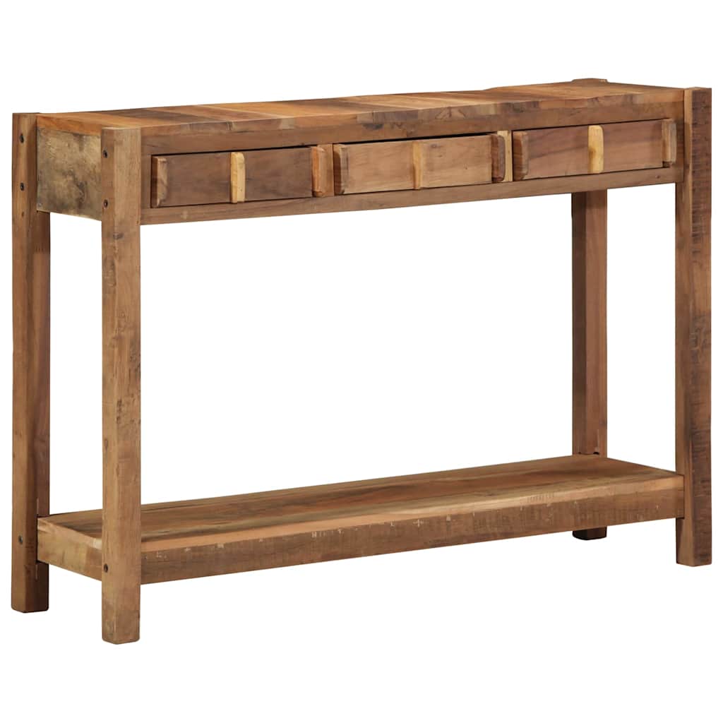 Mesa Consola Marrón 107 x 33 x 76 cm Madera sólida recuperada