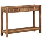 Mesa Consola Marrón 107 x 33 x 76 cm Madera sólida recuperada
