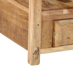 Mesa Auxiliar Marrón 43 x 32 x 46 cm Madera sólida recuperada