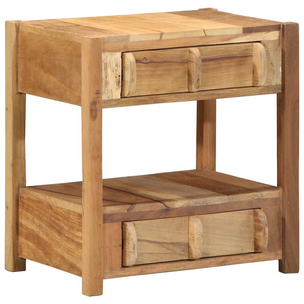 Mesa Auxiliar Marrón 43 x 32 x 46 cm Madera sólida recuperada
