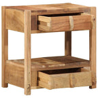 Mesa Auxiliar Marrón 43 x 32 x 46 cm Madera sólida recuperada