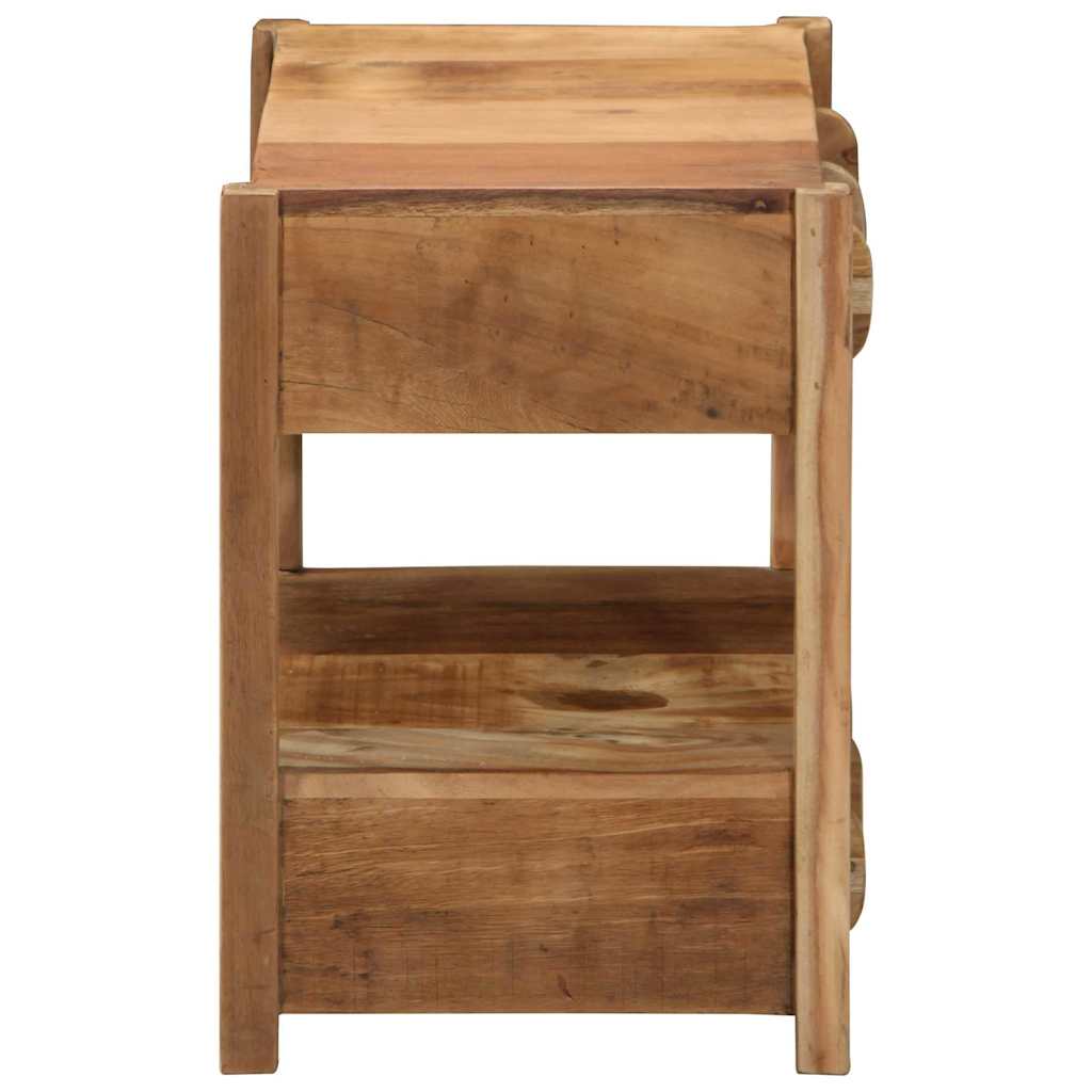 Mesa Auxiliar Marrón 43 x 32 x 46 cm Madera sólida recuperada