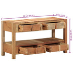 Mueble de TV Marrón 83 x 33 x 46 cm Madera sólida recuperada
