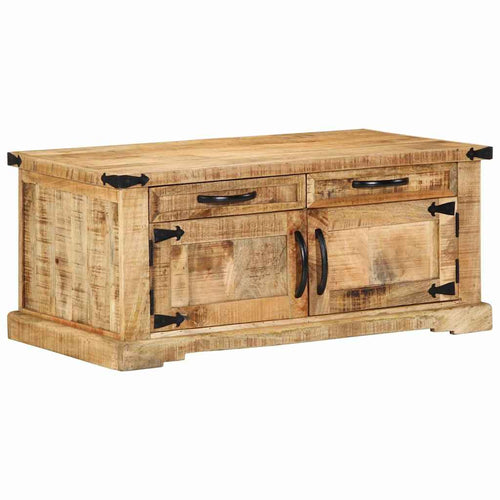 Mesa de Café Marrón 90 x 50 x 40 cm Madera de mango maciza
