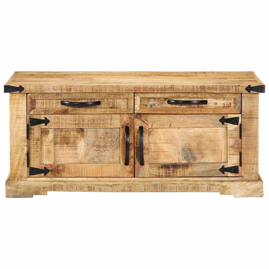 Mesa de Café Marrón 90 x 50 x 40 cm Madera de mango maciza