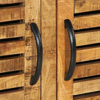 Armario Zapatero Marrón 110 x 38 x 45 cm Madera de mango maciza