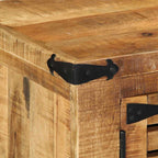 Armario Zapatero Marrón 110 x 38 x 45 cm Madera de mango maciza