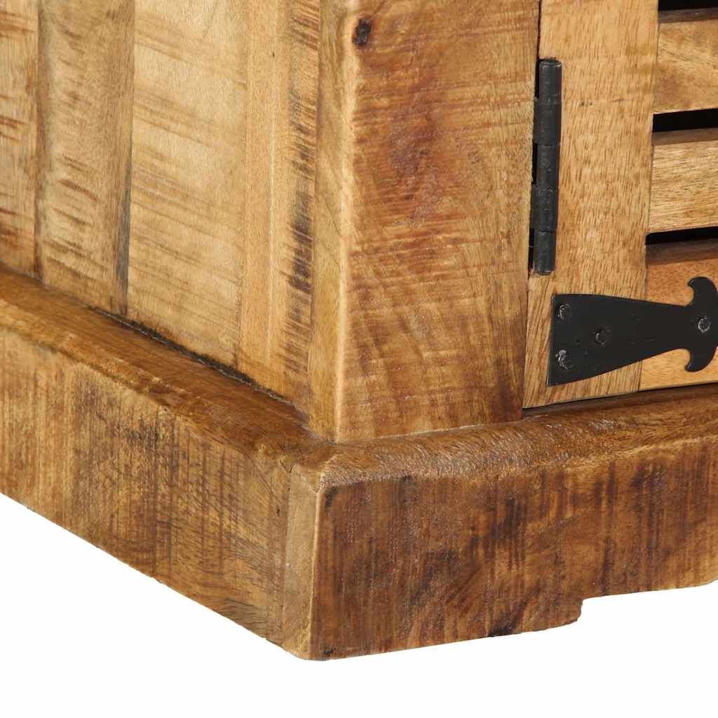 Armario Zapatero Marrón 110 x 38 x 45 cm Madera de mango maciza