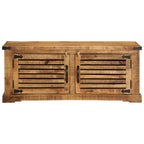 Armario Zapatero Marrón 110 x 38 x 45 cm Madera de mango maciza