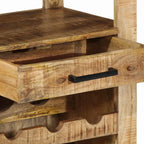 Carro de Cocina Marrón 55 x 40 x 80 cm Madera de mango maciza