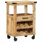 Carro de Cocina Marrón 55 x 40 x 80 cm Madera de mango maciza