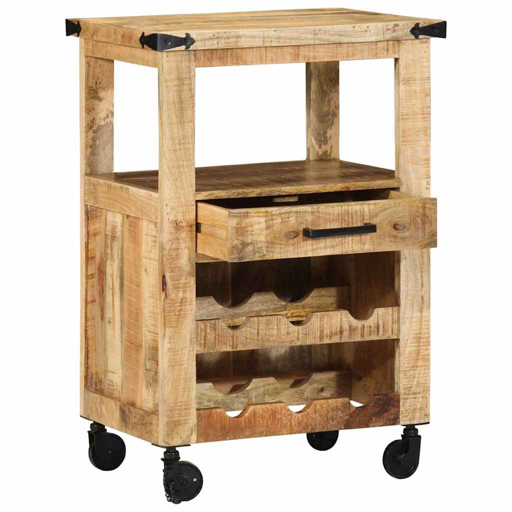 Carro de Cocina Marrón 55 x 40 x 80 cm Madera de mango maciza