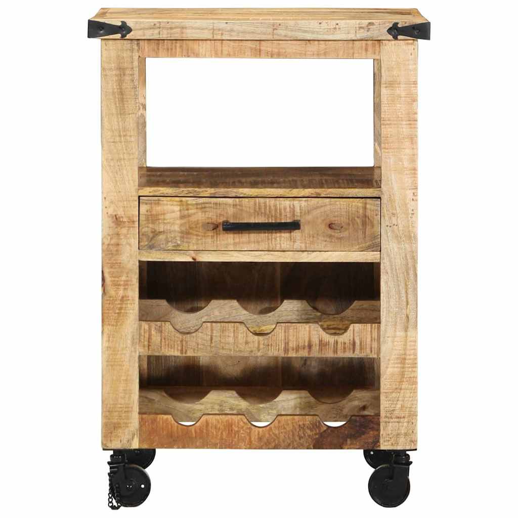 Carro de Cocina Marrón 55 x 40 x 80 cm Madera de mango maciza