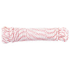 Cordón de arranque nailon blanco y rojo Ø3 mm 10 m
