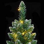 Árbol de Navidad artificial estrecho 150 LEDs 120 cm