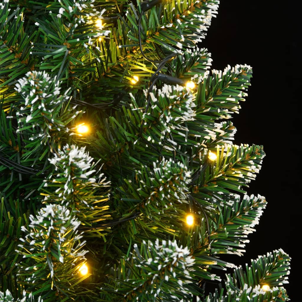 Árbol de Navidad artificial estrecho 150 LEDs 120 cm
